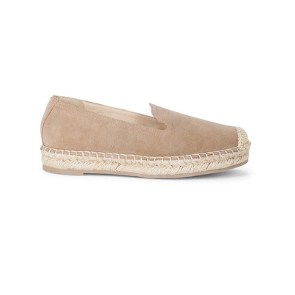 Sole society suede espadrille slip on flat 6.5